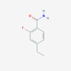 molecular formula C9H10FNO B2872253 4-Ethyl-2-fluorobenzamide CAS No. 1369809-97-1