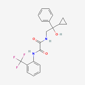 molecular formula C20H19F3N2O3 B2872261 N'-(2-cyclopropyl-2-hydroxy-2-phenylethyl)-N-[2-(trifluoromethyl)phenyl]ethanediamide CAS No. 1448052-58-1