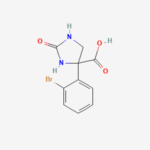 B2872273 4-(2-Bromophenyl)-2-oxoimidazolidine-4-carboxylic acid CAS No. 2248292-30-8