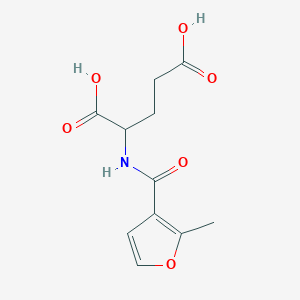 molecular formula C11H13NO6 B2872345 N-(2-methyl-3-furoyl)glutamic acid CAS No. 1396963-14-6