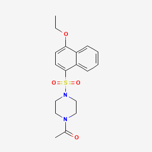 B2872362 1-Acetyl-4-[(4-ethoxynaphthyl)sulfonyl]piperazine CAS No. 941008-51-1