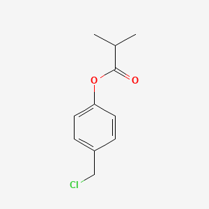 molecular formula C11H13ClO2 B2872376 4-(Chloromethyl)phenyl 2-methylpropanoate CAS No. 1260854-47-4