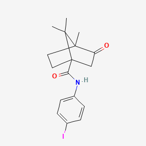 molecular formula C17H20INO2 B2872407 N-(4-IODOPHENYL)-4,7,7-TRIMETHYL-3-OXOBICYCLO[2.2.1]HEPTANE-1-CARBOXAMIDE CAS No. 505060-72-0