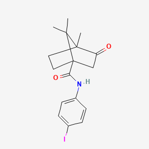 (1R,4R)-N-(4-iodophenyl)-4,7,7-trimethyl-3-oxobicyclo[2.2.1]heptane-1-carboxamide