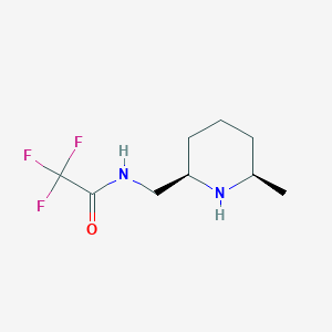 2,2,2-Trifluoro-N-[[(2R,6R)-6-methylpiperidin-2-yl]methyl]acetamide