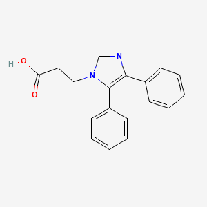 3-(4,5-diphenyl-1H-imidazol-1-yl)propanoic acid