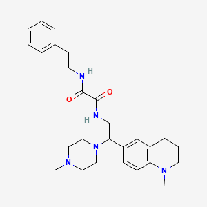 N1-(2-(1-methyl-1,2,3,4-tetrahydroquinolin-6-yl)-2-(4-methylpiperazin-1-yl)ethyl)-N2-phenethyloxalamide
