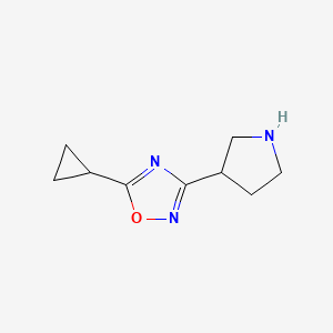 5-Cyclopropyl-3-pyrrolidin-3-yl-1,2,4-oxadiazole