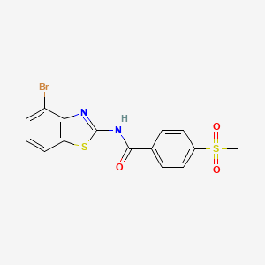 N-(4-bromobenzo[d]thiazol-2-yl)-4-(methylsulfonyl)benzamide