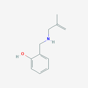 molecular formula C11H15NO B2872552 2-{[(2-methylprop-2-en-1-yl)amino]methyl}phenol CAS No. 1597291-97-8