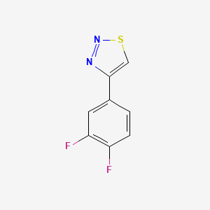 molecular formula C8H4F2N2S B2872553 4-(3,4-Difluorophenyl)-1,2,3-thiadiazole CAS No. 2194843-68-8