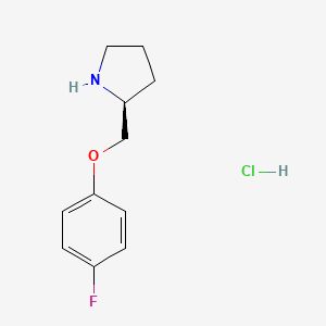 (2S)-2-[(4-fluorophenoxy)methyl]pyrrolidine hydrochloride