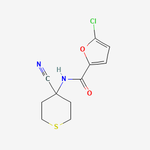 5-chloro-N-(4-cyanothian-4-yl)furan-2-carboxamide