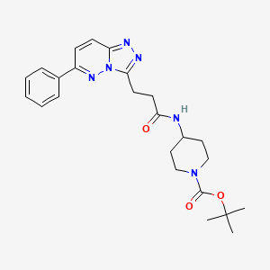 Tert-butyl 4-(3-(6-phenyl-[1,2,4]triazolo[4,3-b]pyridazin-3-yl)propanamido)piperidine-1-carboxylate