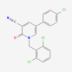 5-(4-Chlorophenyl)-1-(2,6-dichlorobenzyl)-2-oxo-1,2-dihydro-3-pyridinecarbonitrile