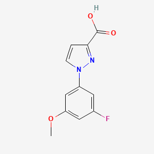 1-(3-fluoro-5-methoxyphenyl)-1H-pyrazole-3-carboxylic acid