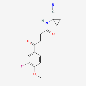 N-(1-cyanocyclopropyl)-4-(3-fluoro-4-methoxyphenyl)-4-oxobutanamide