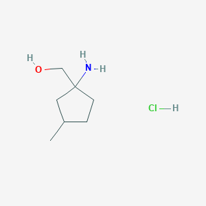 (1-Amino-3-methylcyclopentyl)methanol;hydrochloride
