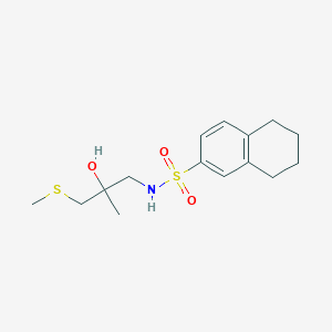 molecular formula C15H23NO3S2 B2872643 N-(2-hydroxy-2-methyl-3-(methylthio)propyl)-5,6,7,8-tetrahydronaphthalene-2-sulfonamide CAS No. 1396675-16-3