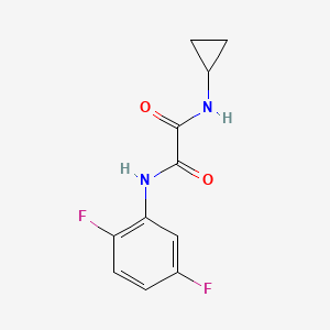 molecular formula C11H10F2N2O2 B2872647 N1-cyclopropyl-N2-(2,5-difluorophenyl)oxalamide CAS No. 941984-13-0