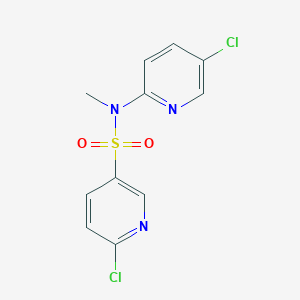 molecular formula C11H9Cl2N3O2S B2872667 6-chloro-N-(5-chloropyridin-2-yl)-N-methylpyridine-3-sulfonamide CAS No. 1333953-35-7