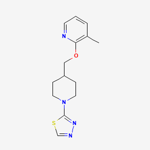 B2872673 3-Methyl-2-{[1-(1,3,4-thiadiazol-2-yl)piperidin-4-yl]methoxy}pyridine CAS No. 2201653-30-5