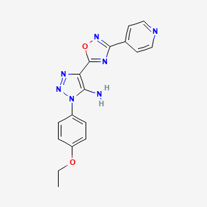 3-(4-Ethoxyphenyl)-5-(3-pyridin-4-yl-1,2,4-oxadiazol-5-yl)triazol-4-amine