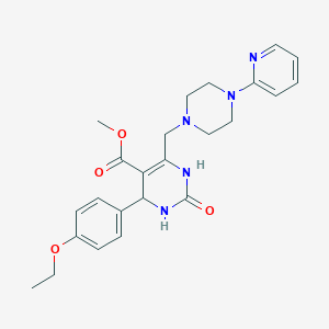 Methyl 4-(4-ethoxyphenyl)-2-oxo-6-((4-(pyridin-2-yl)piperazin-1-yl)methyl)-1,2,3,4-tetrahydropyrimidine-5-carboxylate