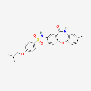 4-isobutoxy-N-(8-methyl-11-oxo-10,11-dihydrodibenzo[b,f][1,4]oxazepin-2-yl)benzenesulfonamide