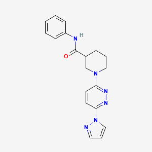 1-(6-(1H-pyrazol-1-yl)pyridazin-3-yl)-N-phenylpiperidine-3-carboxamide