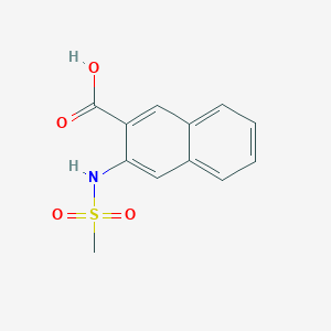 molecular formula C12H11NO4S B2872711 3-methanesulfonamidonaphthalene-2-carboxylic Acid CAS No. 875164-17-3