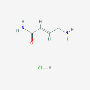 molecular formula C4H9ClN2O B2872737 (2E)-4-aminobut-2-enamide hydrochloride CAS No. 2348474-25-7