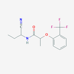 molecular formula C14H15F3N2O2 B2872750 N-(1-cyanopropyl)-2-[2-(trifluoromethyl)phenoxy]propanamide CAS No. 1311468-93-5