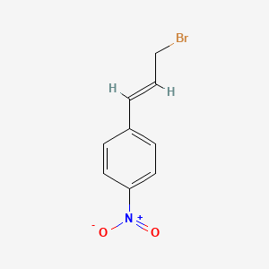 molecular formula C9H8BrNO2 B2872755 1-[(1E)-3-bromoprop-1-en-1-yl]-4-nitrobenzene CAS No. 79750-53-1