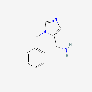 molecular formula C11H13N3 B2872759 (1-benzyl-1H-imidazol-5-yl)methanamine CAS No. 1439991-99-7