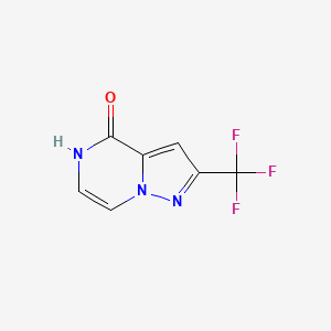 molecular formula C7H4F3N3O B2872800 2-(Trifluoromethyl)pyrazolo[1,5-A]pyrazin-4-OL CAS No. 877402-82-9