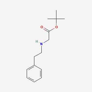 molecular formula C14H21NO2 B2872830 Tert-butyl 2-[(2-phenylethyl)amino]acetate CAS No. 66937-52-8