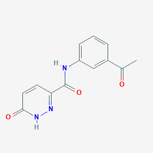 molecular formula C13H11N3O3 B2872923 N-(3-acetylphenyl)-6-oxo-1,6-dihydropyridazine-3-carboxamide CAS No. 899956-80-0