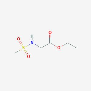 molecular formula C5H11NO4S B2872970 Ethyl N-(methylsulfonyl)glycinate CAS No. 88512-39-4