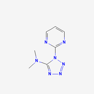 molecular formula C7H9N7 B2872974 N,N-dimethyl-1-(pyrimidin-2-yl)-1H-1,2,3,4-tetrazol-5-amine CAS No. 320415-73-4