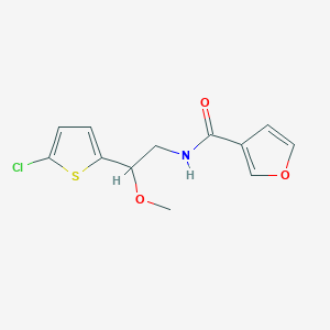 N-(2-(5-chlorothiophen-2-yl)-2-methoxyethyl)furan-3-carboxamide
