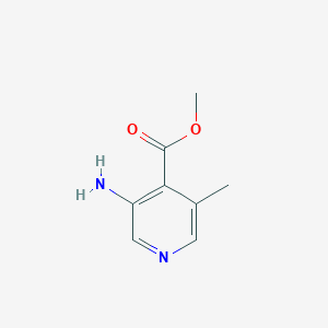 molecular formula C8H10N2O2 B2873057 Methyl 3-amino-5-methylisonicotinate CAS No. 1805106-63-1