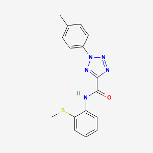 N-(2-(methylthio)phenyl)-2-(p-tolyl)-2H-tetrazole-5-carboxamide