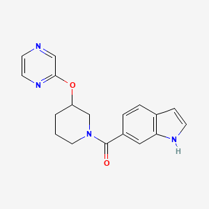 (1H-indol-6-yl)(3-(pyrazin-2-yloxy)piperidin-1-yl)methanone