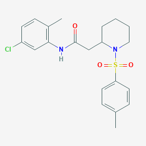 N-(5-chloro-2-methylphenyl)-2-(1-tosylpiperidin-2-yl)acetamide
