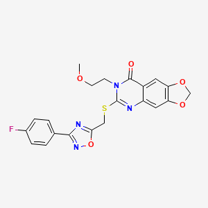6-[(4-Benzylpiperidin-1-yl)sulfonyl]-5-bromo-1-(cyclopropylcarbonyl)indoline