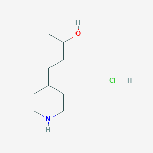 molecular formula C9H20ClNO B2873141 4-(Piperidin-4-yl)butan-2-ol hydrochloride CAS No. 2460757-26-8