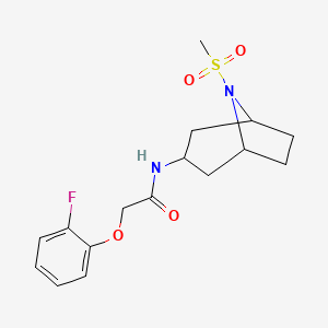 2-(2-fluorophenoxy)-N-(8-(methylsulfonyl)-8-azabicyclo[3.2.1]octan-3-yl)acetamide
