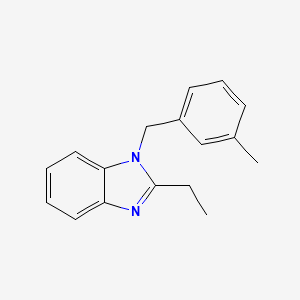 2-Ethyl-1-[(3-methylphenyl)methyl]benzimidazole