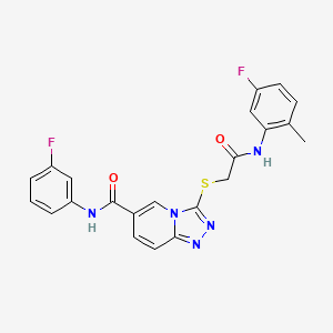 N-(2-bromo-4-methylphenyl)-3-[3-methyl-4-(4-methylpiperidin-1-yl)isoxazolo[5,4-d]pyrimidin-6-yl]propanamide
